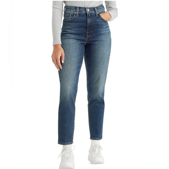 NWT Levi's High Waisted Mom Jeans  Mid Wash Blue 28x29 - Picture 2 of 14